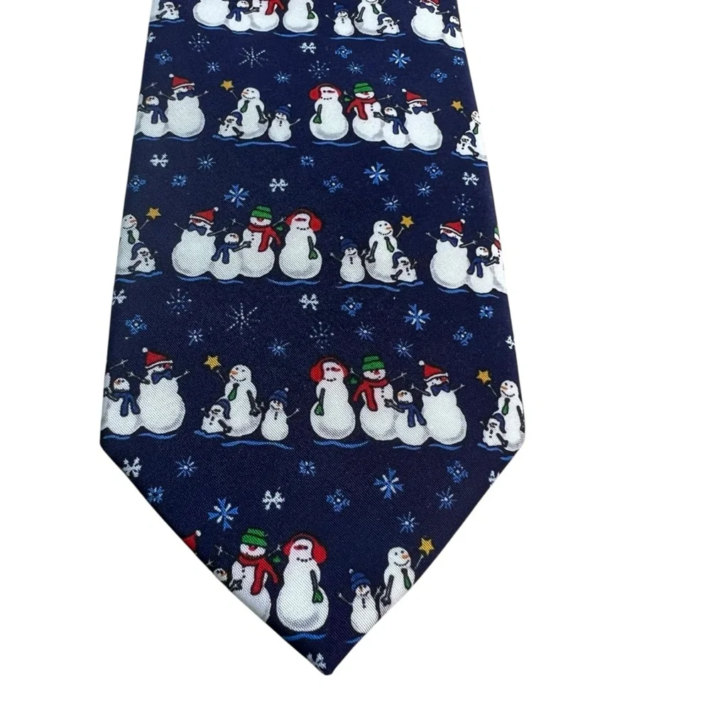 Parquet Boys Youth Snowman Christmas Holiday Neck Tie
